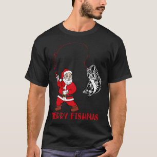 Lustiger Fisch Weihnachtsmann Weihnachten Für Männ T-Shirt