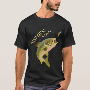 Lustiger Fischer-Design für Fischliebhaber T-Shirt
