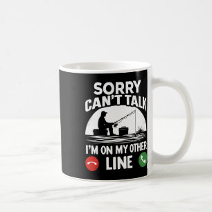 Lustiger Fischer für den Vatertag Angelnden Vater Kaffeetasse