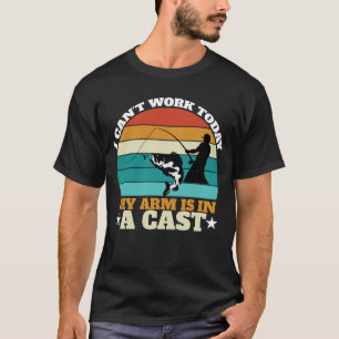 Lustiger Fischer_ Ich kann heute nicht arbeiten Me T-Shirt