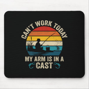 Lustiger Fischer kann heute nicht arbeiten, mein A Mousepad
