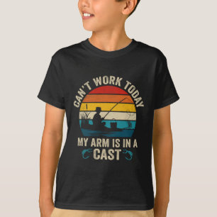 Lustiger Fischer kann heute nicht arbeiten Mein Ar T-Shirt