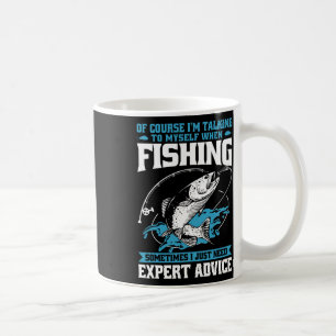 Lustiger Fischer Natürlich Rede Ich Mit Mir Selbst Kaffeetasse