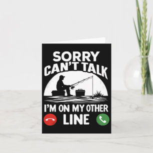 Lustiger Fischer zum Vatertag Angelvater  Karte