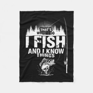 Lustiger Fischzitat Das ist es, was Fische wissen Fleecedecke
