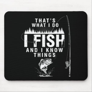 Lustiger Fischzitat Das ist es, was Fische wissen Mousepad