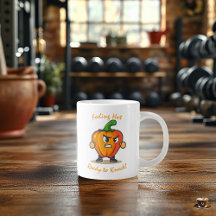 Lustiger Fitness-Becher - Design mit entschlossene