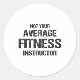 Lustiger Fitnessstudio-Trainer Workout Fitness-Ges Runder Aufkleber