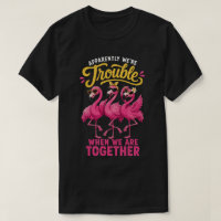 Lustiger Flamingo beste Freunde Ärger