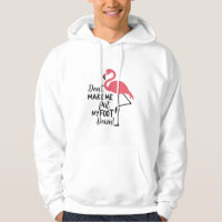 Lustiger Flamingo Bring Mich Nicht Dazu, Mein Bein