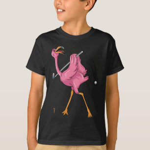 Lustiger Flamingo Golfspielender Flamingo Golf Fla T-Shirt
