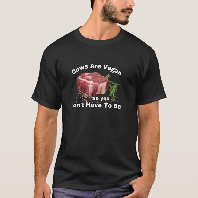 Lustiger Fleischfresser Fleisch Rindfleisch Steak  T-Shirt (Vorderseite)
