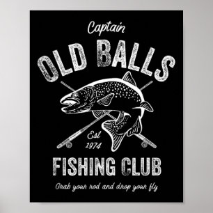 Lustiger Fly-Fishing-Geburtstag für Männer zum 50. Poster
