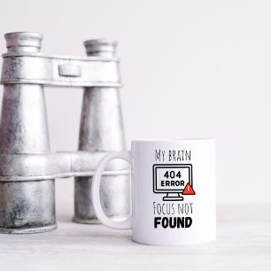 Lustiger Fokus nicht gefunden Kaffeetasse