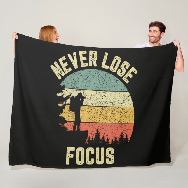 Lustiger Fotograf verliert nie den Fokus Fleecedecke (Beispiel)