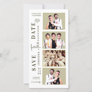 Lustiger Fotostreifen Schnurrbart Paare  Save The Date