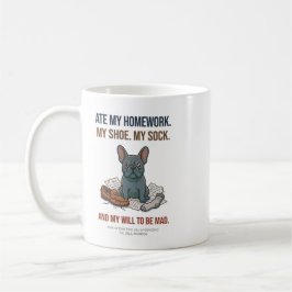 Lustiger Franzose hat meinen Schuh gefressen und m Kaffeetasse