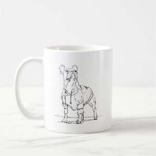 Lustiger Französische Bulldogge Becher – Ink Dog Kaffeetasse