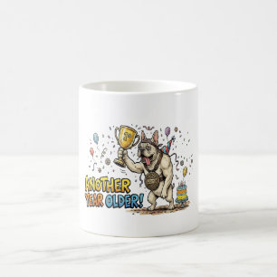 Lustiger Französischer Bulldogge Geburtstags-Überl Kaffeetasse