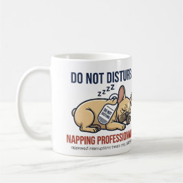 Lustiger Französischer Bulldogge Nicht Stören Schl Kaffeetasse