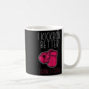 Lustiger Frauen-Kickboxer - Ich liebe Kickboxen Kaffeetasse