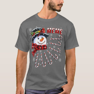Lustiger Frauen-Meme-Weihnachts-Schneemann mit Zuc T-Shirt