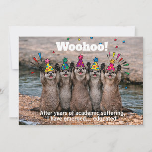 🎓Lustiger Frecher Otter + Danke Einladung