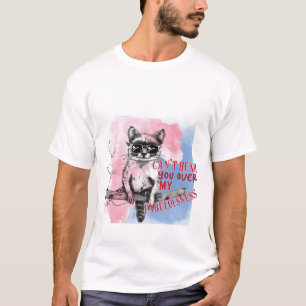 Lustiger frecher Waschbär-Sonnenbrille-Wasserfarbe T-Shirt