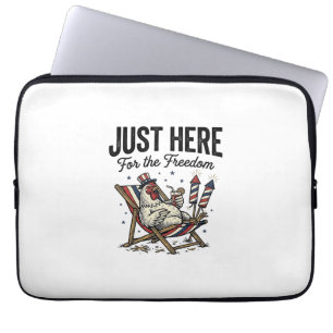 Lustiger Freiheit Hahn Vintage Patriotisches Shirt Laptopschutzhülle