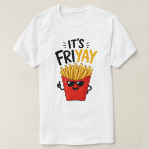 Lustiger Freitag Unisex Weiß T-Shirt