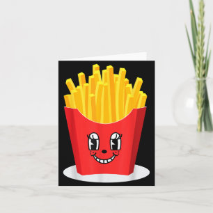 Lustiger French-Fries-Kostüm Halloween-Frittenlieb Karte