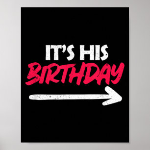 Lustiger Freund, es ist sein Geburtstag Poster