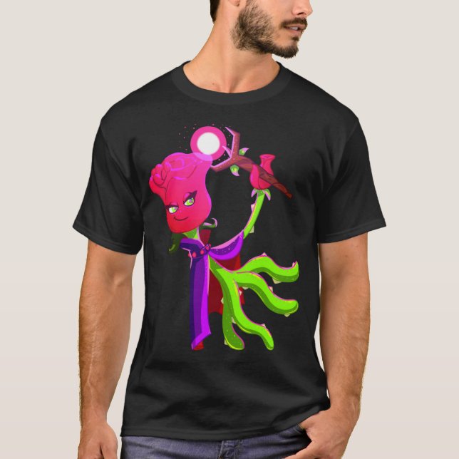 Lustiger Freund Rose T-Shirt (Vorderseite)