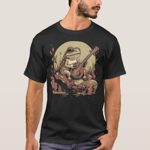 Lustiger Frosch Banjo Musik Natur Frösche T-Shirt