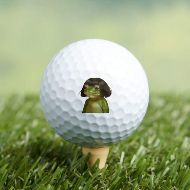 Lustiger Frosch Bob Frisur Meme Frösche Tierliebha Golfball (Insitu T-Shirt)