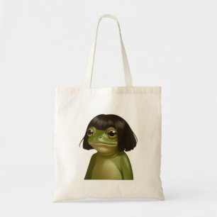 Lustiger Frosch Bob Frisur Meme Frösche Tierliebha Tragetasche