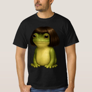 Lustiger Frosch Bob-Haarschnitt Meme für Männer Fr T-Shirt