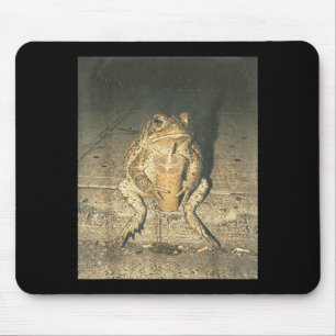 Lustiger Frosch, der kalten Kaffee trinkt Goblinco Mousepad