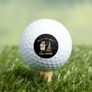 Lustiger Frosch, du kommst in die Suppe Cottagecor Golfball