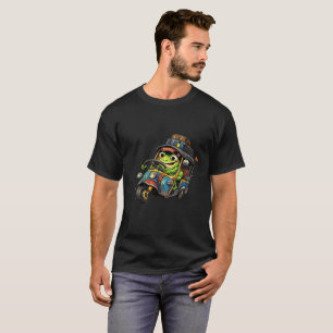 Lustiger Frosch fährt Tuk Tuk – Süße Cartoon-Frosc T-Shirt