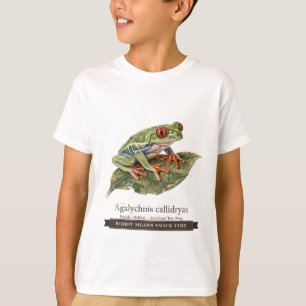 Lustiger Frosch für Kinder "Ribbit bedeutet Snack- T-Shirt