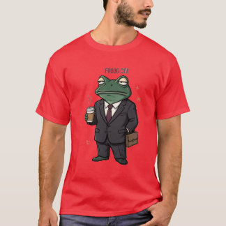 Lustiger Frosch-Geschäftsführer Business T-Shirt