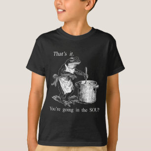 Lustiger Frosch Hexen Meme Das wars Du gehst rein T-Shirt