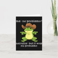 Lustiger Frosch Ich Kein Problemo Erzähler Aber Es