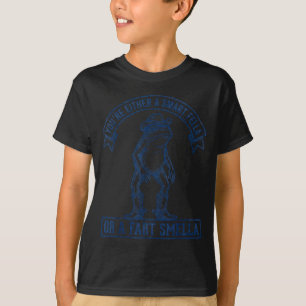 Lustiger Frosch Kluger Kerl Furz Stinker Cowboy Hu T-Shirt