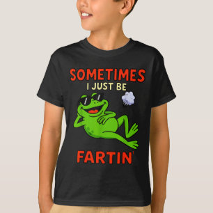 Lustiger Frosch Manchmal furze ich einfach lustig T-Shirt