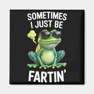 Lustiger Frosch - Manchmal furze ich einfach Magnet
