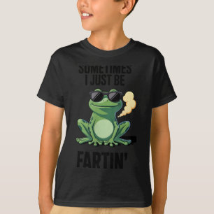 Lustiger Frosch - Manchmal furze ich einfach  T-Shirt