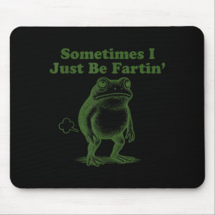 Lustiger Frosch Manchmal Furze Ich Einfach Vintage Mousepad