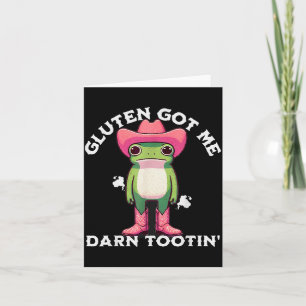 Lustiger Frosch-Meme Gluten Hat Mich Verdammt Noch Karte